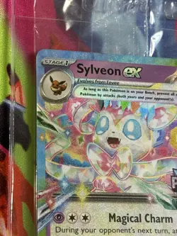 Pokemon Prismatic Evolutions #41/131 Sylveon Double Rare Stamped Holo Sealed - Image 2