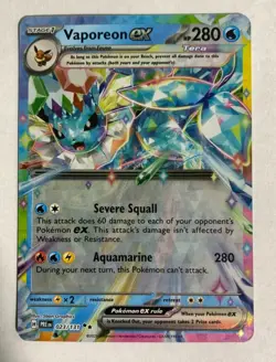 Pokemon TCG: Vaporeon ex 023/131 Sv: Prismatic Evolutions Holo - Image 1