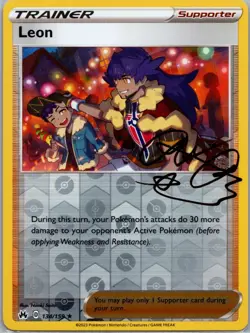 Leon 134/159 - Pokemon TCG Crown Zenith - Reverse Holo - Holo Rare - LP - Image 1