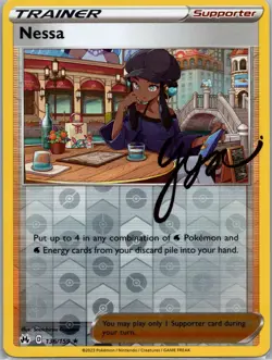 Nessa 136/159 - Pokemon TCG Crown Zenith - Reverse Holo - Holo Rare - LP - Image 1