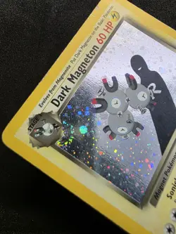 Vintage Pokemon TCG - Team Rocket - Dark Magneton 11/82 Holo: MP-/HP+ (SWIRL) - Image 3