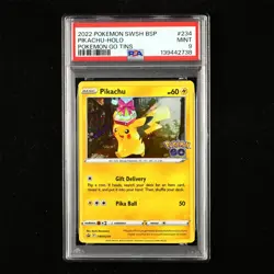 PSA 9 MINT 2022 Pokemon ENG Pikachu F SWSH234 Promo - Image 1