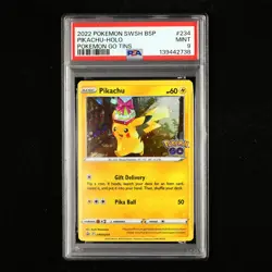 PSA 9 MINT 2022 Pokemon ENG Pikachu F SWSH234 Promo - Image 2