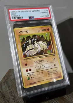 POKEMON 1998 ONIX SERIES II JAPANESE VENDING #95 PSA 10 (POP 20) - Image 3