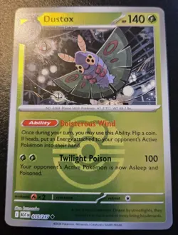 Dustox 015/217 Love Ball Holo Uncommon Ascended Heroes Pokemon TCG - Image 1