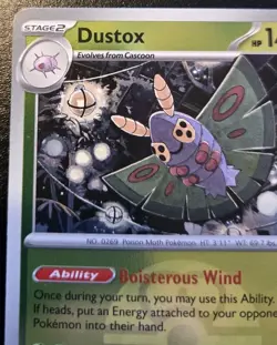 Dustox 015/217 Love Ball Holo Uncommon Ascended Heroes Pokemon TCG - Image 2