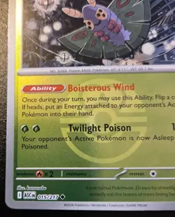 Dustox 015/217 Love Ball Holo Uncommon Ascended Heroes Pokemon TCG - Image 4