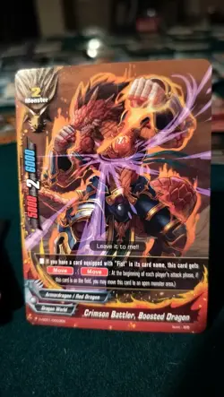 future card buddyfight, Crimson Battler, Boosted Dragon, Trial Deck Crimson Fist - Image 1