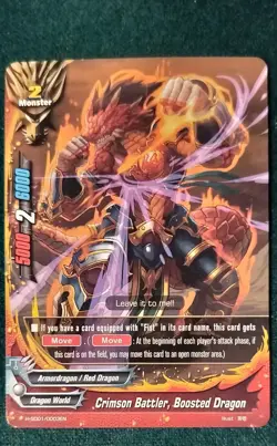 future card buddyfight, Crimson Battler, Boosted Dragon, Trial Deck Crimson Fist - Image 2