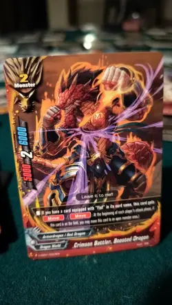 future card buddyfight, Crimson Battler, Boosted Dragon, Trial Deck Crimson Fist - Image 3