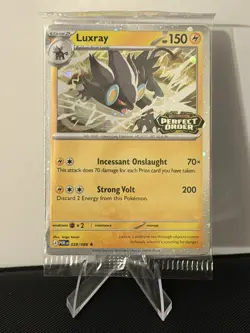 Pokemon Mega Evolution Perfect Order Stamped Luxray 028/088 Best Buy Promo - Image 1