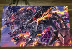 HOT YuGiOh Duel Playmat Red-Eyes Black Dragon CCG TCG Trading Card Game Mat &Bag - Image 1