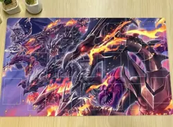 HOT YuGiOh Duel Playmat Red-Eyes Black Dragon CCG TCG Trading Card Game Mat &Bag - Image 2