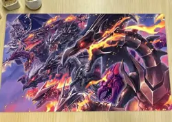 HOT YuGiOh Duel Playmat Red-Eyes Black Dragon CCG TCG Trading Card Game Mat &Bag - Image 3