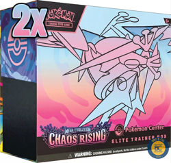 2x Presale Chaos Rising Pokemon Center ETB Elite Trainer Box Pokemon PRESALE! - Image 1