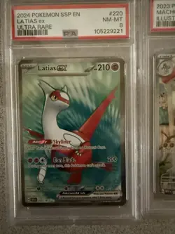 Pokemon Graded Lot Of 9 All PSA 8 Maril 204 Greninja 132 Cleffa 202 Moltres 284 - Image 5
