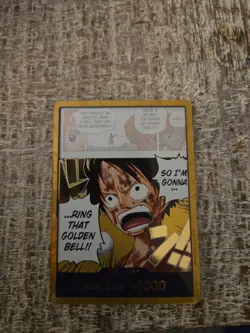 One Piece TCG OP15 Gold Don!!! English Adventure on Kami’s Island Luffy CCG - Image 1