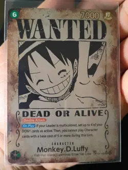 One Piece CCG Monkey.D.Luffy OP13-118 Wanted Poster (Near Mint) - Image 2
