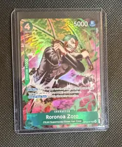 Roronoa Zoro (OP13-037) - Adventure on Kami's Island(OP15) Treasure Rare English - Image 2