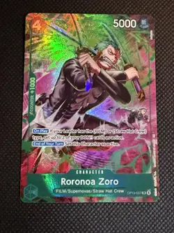 Roronoa Zoro (OP13-037) - Adventure on Kami's Island(OP15) Treasure Rare English - Image 5