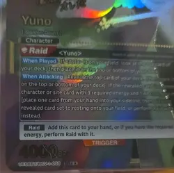 Union Arena Black Clover _ SR☆☆ SIGNED Yuno _ Foil - Image 2