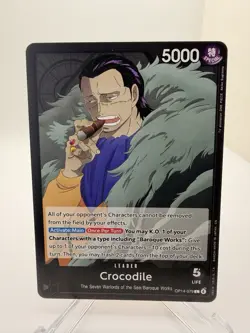Crocodile OP14-079 The Azure Sea’s Seven One Piece TCG English NM Leader Card - Image 1