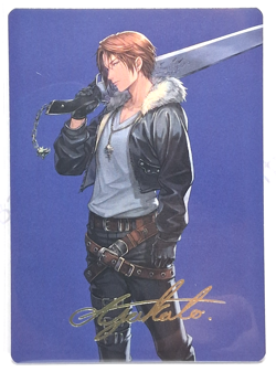 GOLD SIGNATURE Squall, SeeD Mercenary 47/53 Final Fantasy Art Series MTG Card - Image 1