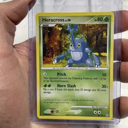 Heracross 28/130 Diamond and Pearl Regular LP+ Pokemon Nintendo Rare Card TCG - Image 1
