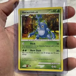 Heracross 28/130 Diamond and Pearl Regular LP+ Pokemon Nintendo Rare Card TCG - Image 2