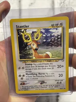 Pokemon Stantler 76/111 Common Pokemon Card NM Vintage Vtg Nintendo TCG WOTC - Image 1