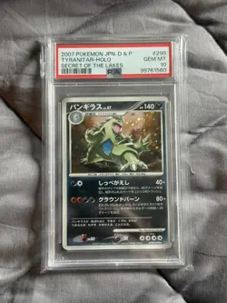 Tyranitar - PSA 10 Holo DP2 Secret of the Lakes Unlimited DPBP#298 Pokemon Card - Image 1
