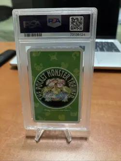 1996 POKEMON GREEN VERSION PLAYING CARDS 2 OF CLUBS #076 GOLEM PSA 9 - Image 4