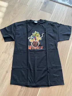 T-shirt DragonBall Z DBZ CCG CARD Tournament WINNER ULTRA RARE UR Orange Style - Image 2
