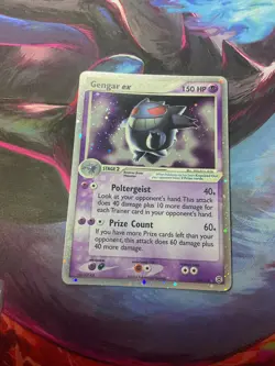 Pokemon Card Gengar ex 108/112 Firered & Leafgreen Holo Rare Near Mint X2 Swirl - Image 1