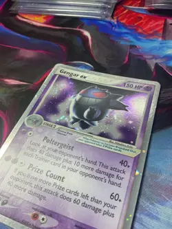 Pokemon Card Gengar ex 108/112 Firered & Leafgreen Holo Rare Near Mint X2 Swirl - Image 2