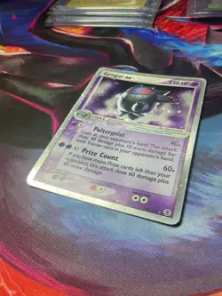 Pokemon Card Gengar ex 108/112 Firered & Leafgreen Holo Rare Near Mint X2 Swirl - Image 3