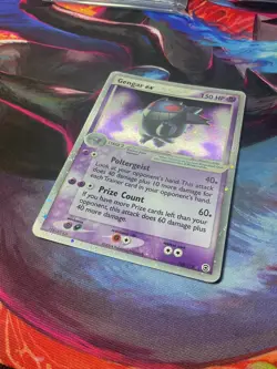 Pokemon Card Gengar ex 108/112 Firered & Leafgreen Holo Rare Near Mint X2 Swirl - Image 4