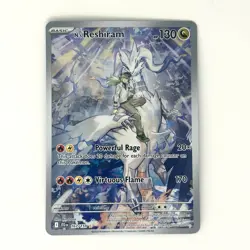Pokemon N's Reshiram Illustration Rare Full Art English Card 167/159 Sv09 Holo - Image 1