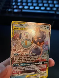 Blastoise & Piplup GX 38/236 Sm-Cosmic Eclipse Holo Pokemon TCG Card - Image 5