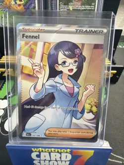 Pokemon TCG Fennel Card Black Bolt Full Art Trainer 162/086 - Image 1