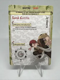 Naruto Kayou English Series 2 Card - Gaara - NRSA02-SSR-003L3 - Image 2