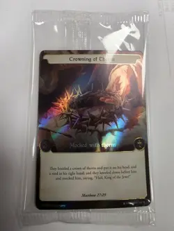Sacred Legacy Crowning of Thorns Jesus Holo Card NTCS P075/100 2025 - Image 1