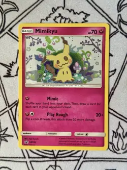 Pokemon Mimikyu SM163 Sun & Moon Black Star Promo Holo Rare Card NM SWIRL - Image 1