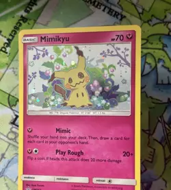 Pokemon Mimikyu SM163 Sun & Moon Black Star Promo Holo Rare Card NM SWIRL - Image 3