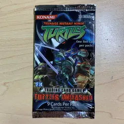TMNT Turtles Unleashed Series 1 TCG Booster Pack of 9 Cards First Edition Sealed - Image 4