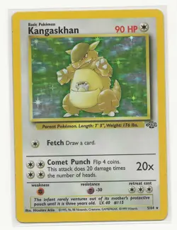 Pokemon TCG Kangaskhan 05/64 Jungle Holo MP - Image 1