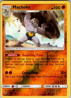 Pokemon | SM - Guardians Rising | Machoke | 64/145 | Reverse Holo | MP - Image 1