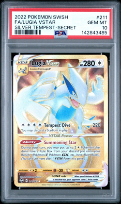 PSA 10 LUGIA VSTAR 211/195 FULL ART SECRET SILVER TEMPEST POKEMON 😍 - Image 1