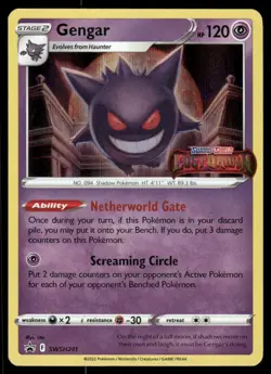 *WED NIGHT* Gengar (Prerelease) SWSH241 Sword & Shield Promo Holo Promo - Image 1