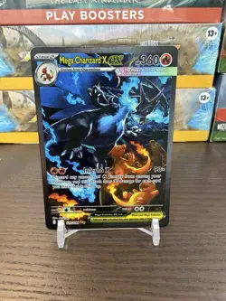 2025 Pokemon PFL Mega Charizard X ex Special Illustration Rare #125/094 - Image 1